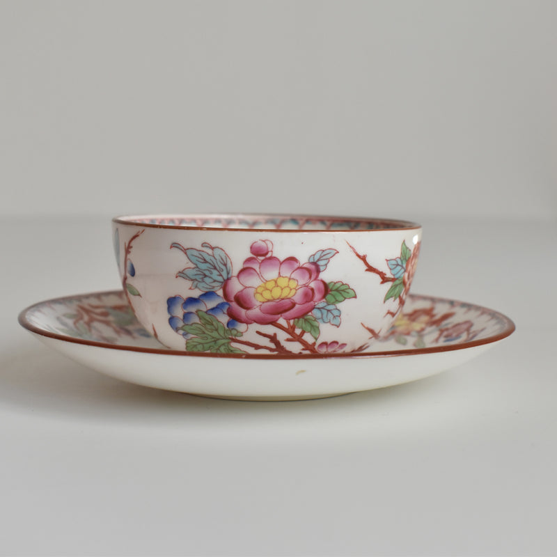 Antique Cup & Saucer Sarreguemines Minton 252 H