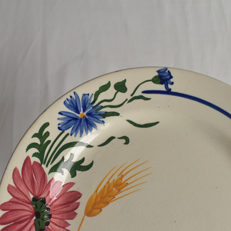 Antique Dessert Plate - Sarreguemines Messidor J
