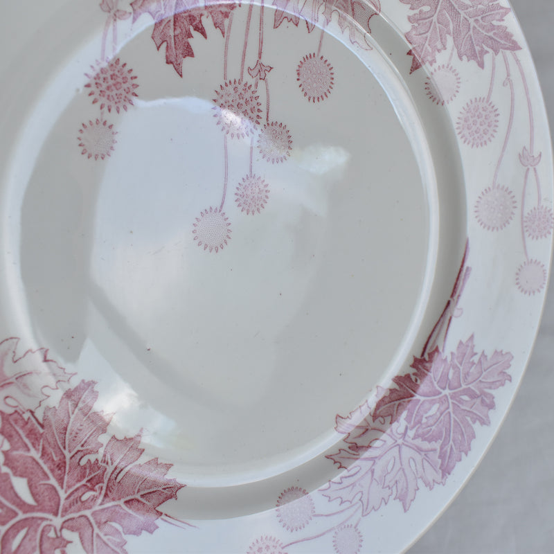 Antique Plate K&G Luneville Platane D