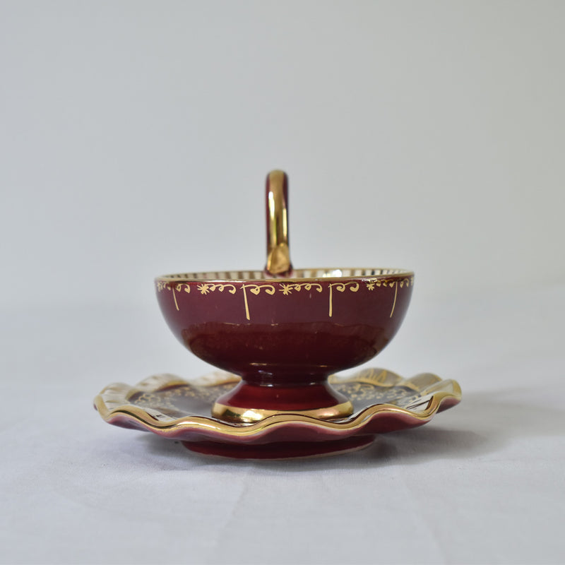 ア.ドラサンヴァル A.Dressinval コーヒーカップ＆ソーサー レッド A