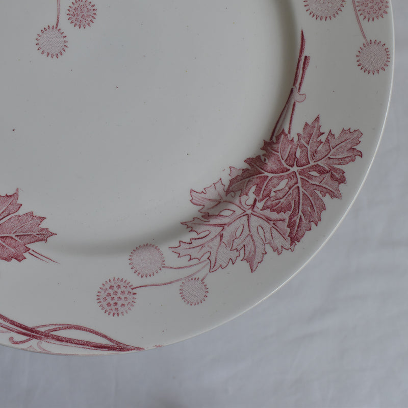 Antique Plate K&G Luneville Platane D