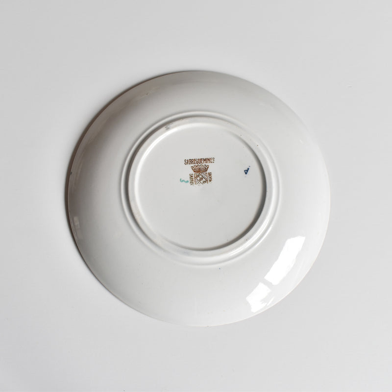 Antique Saucer Sarreguemines Kyoto D