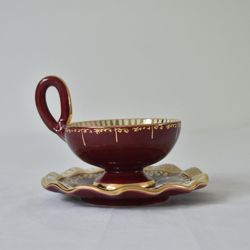 ア.ドラサンヴァル A.Dressinval コーヒーカップ＆ソーサー レッド A