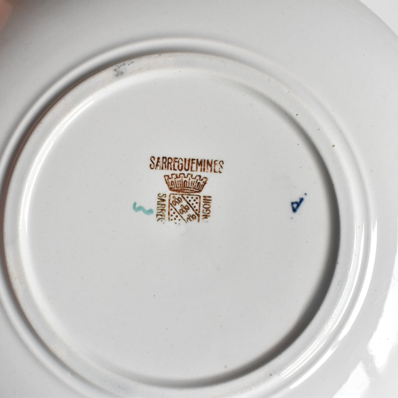 Antique Saucer Sarreguemines Kyoto D