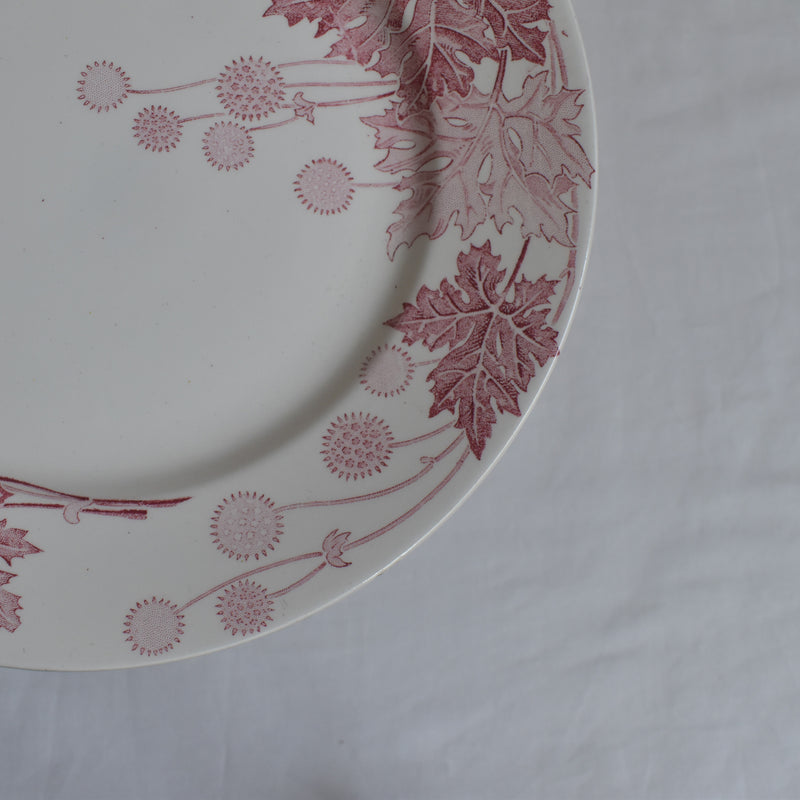 Antique Plate K&G Luneville Platane D
