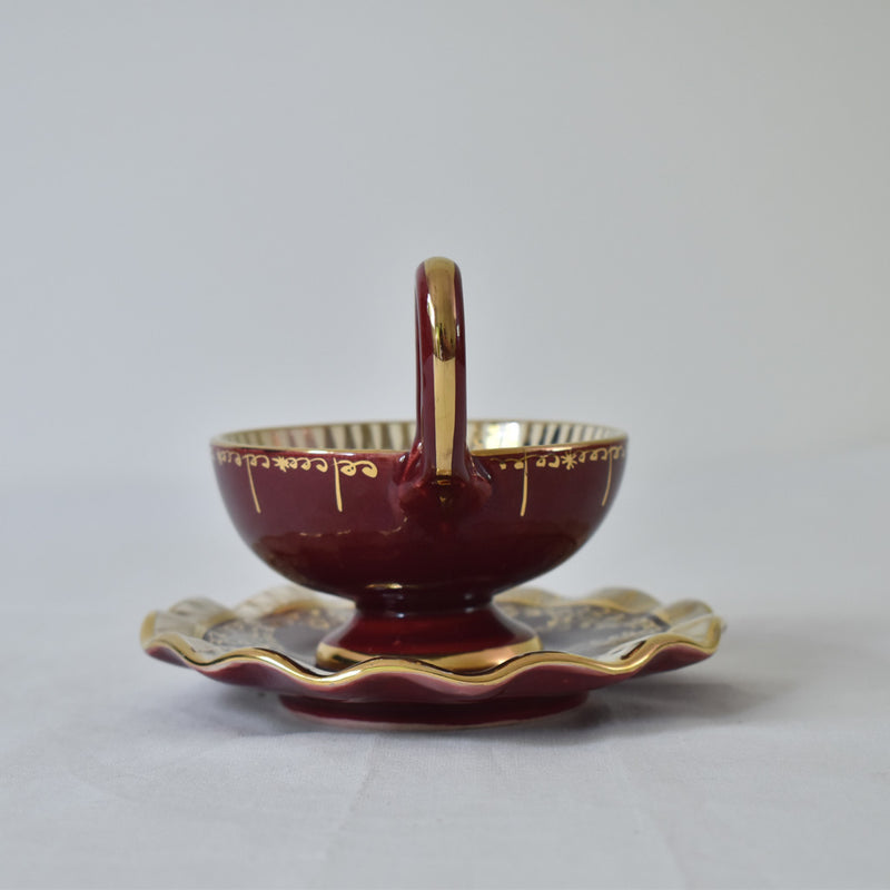 ア.ドラサンヴァル A.Dressinval コーヒーカップ＆ソーサー レッド A