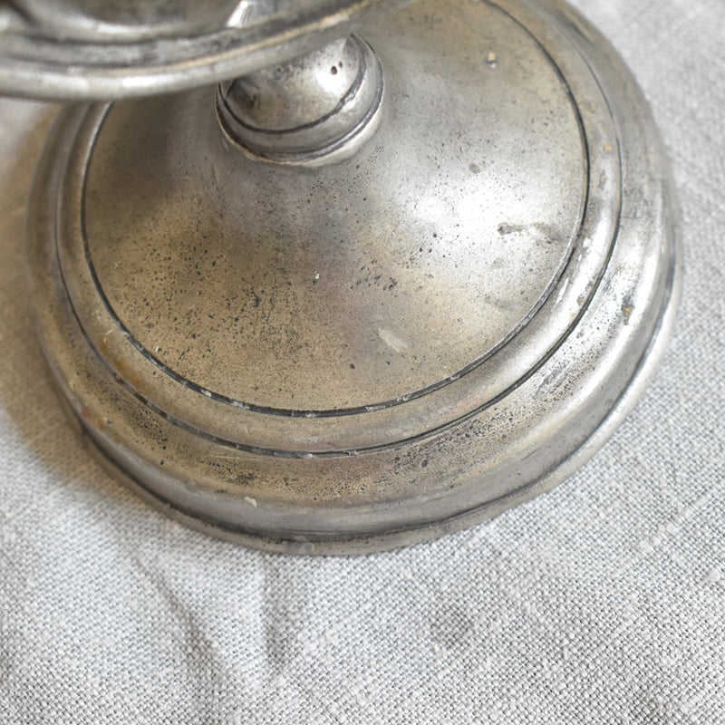 ピューター　キャンドルホルダー　2点セット