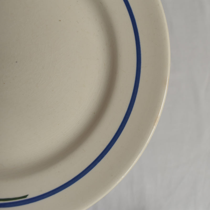 Antique Dessert Plate - Sarreguemines Messidor J