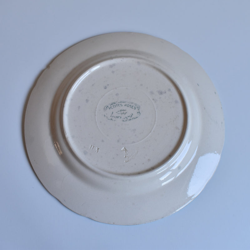 Antique Plate Longchamp Petite Roses F