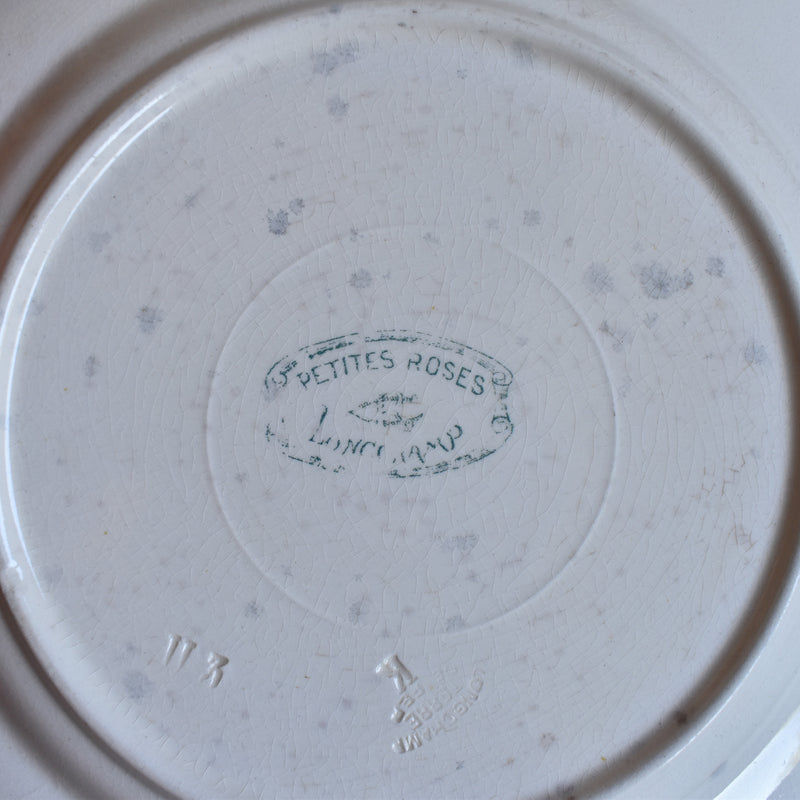 Antique Plate Longchamp Petite Roses F