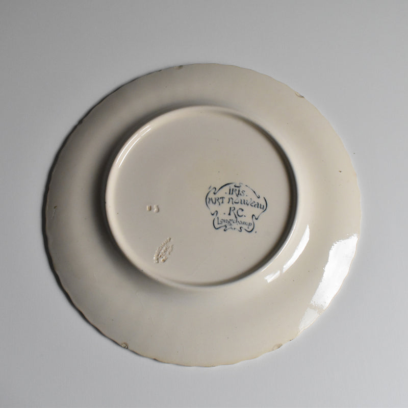 Antique Plate Longchamp Iris B