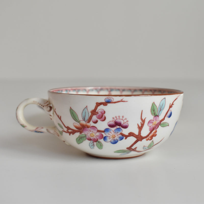 Antique Cup & Saucer Sarreguemines Minton 252 H