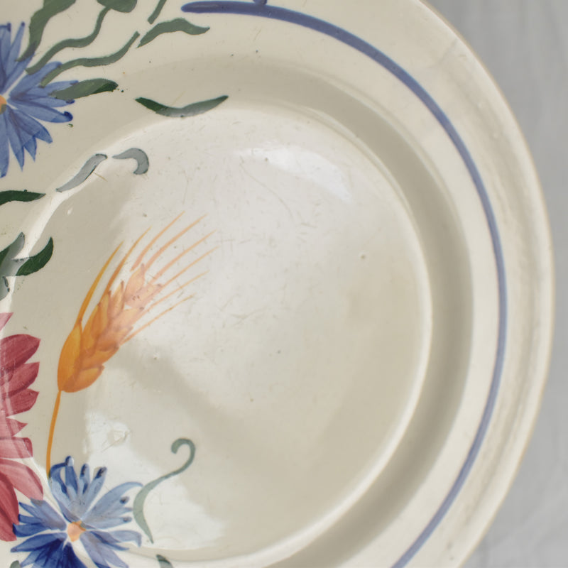 Antique Dessert Plate - Sarreguemines Messidor J