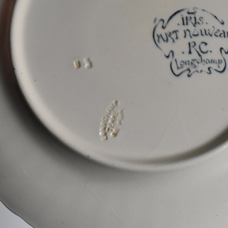 Antique Plate Longchamp Iris B