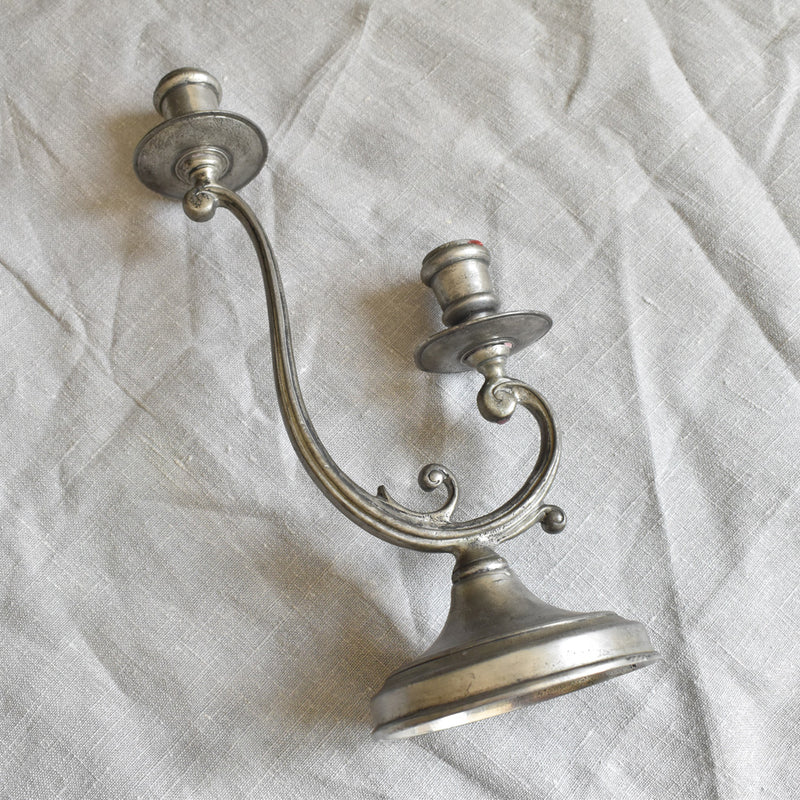 ピューター　キャンドルホルダー　2点セット