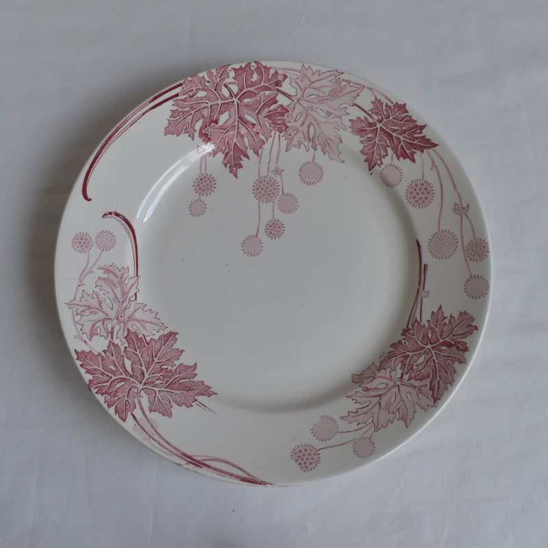 Antique Plate K&G Luneville Platane E