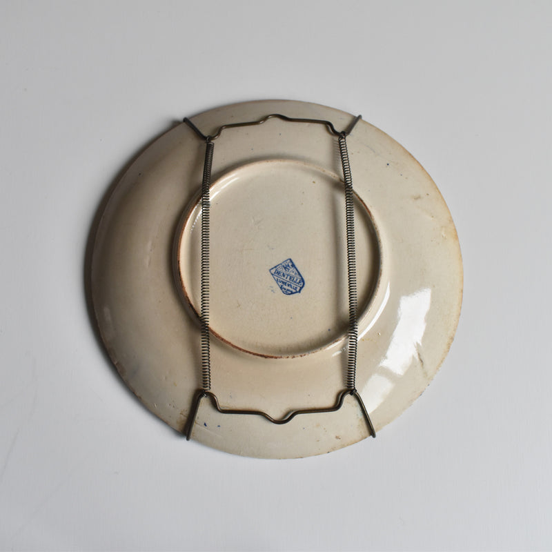 Antique Dessert Plate, Lunéville Dentelle