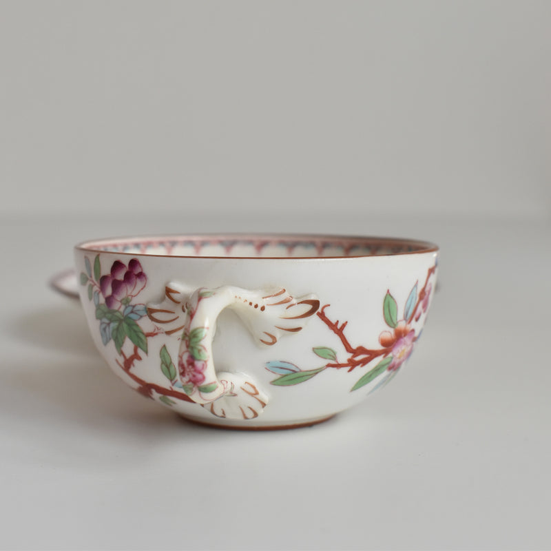 Antique Cup & Saucer Sarreguemines Minton 252 H