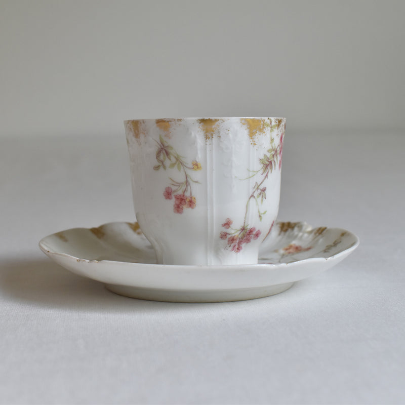 Antique Cup & Saucer CFH/GDM (Haviland) A