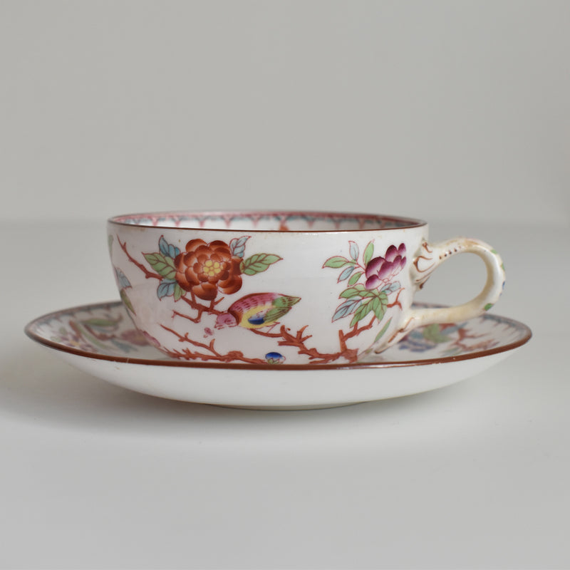 Antique Cup & Saucer Sarreguemines Minton 252 I