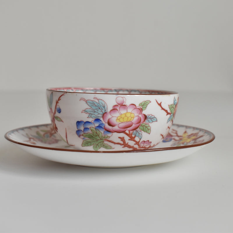 Antique Cup & Saucer Sarreguemines Minton 252 I