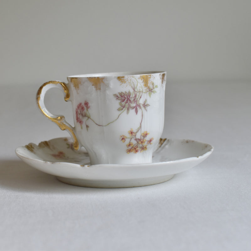 Antique Cup & Saucer CFH/GDM (Haviland) A
