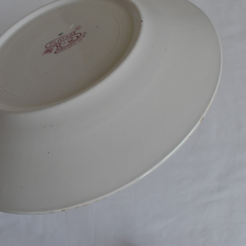 Antique Plate K&G Luneville Platane E