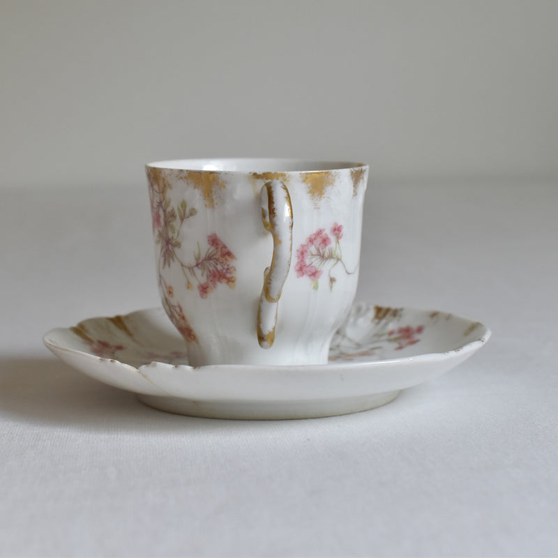 Antique Cup & Saucer CFH/GDM (Haviland) A
