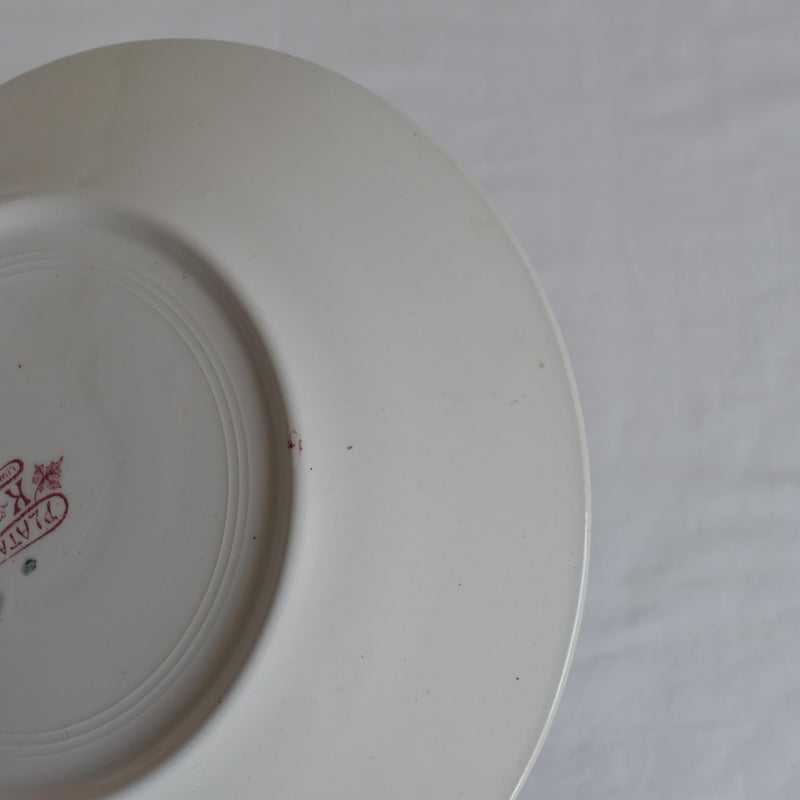 Antique Plate K&G Luneville Platane E