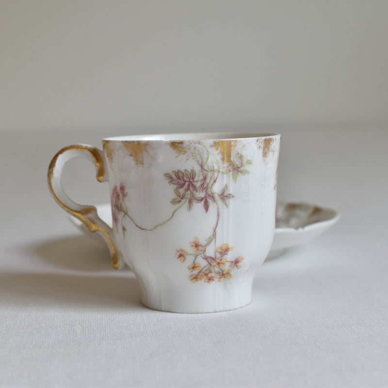 Antique Cup & Saucer CFH/GDM (Haviland) A