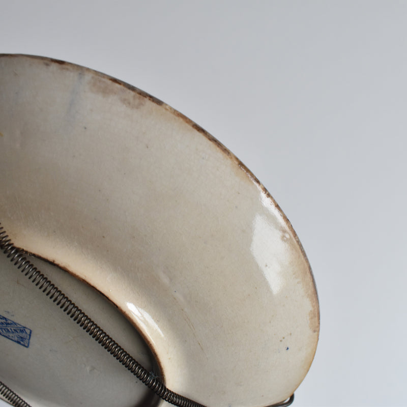 Antique Dessert Plate, Lunéville Dentelle