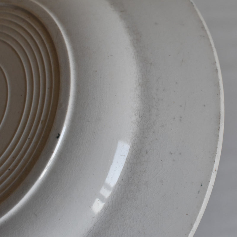 Antique deep plate, Saint-Amand, Muguet (lily of the valley)