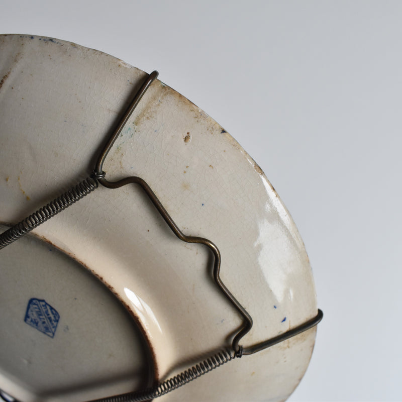 Antique Dessert Plate, Lunéville Dentelle