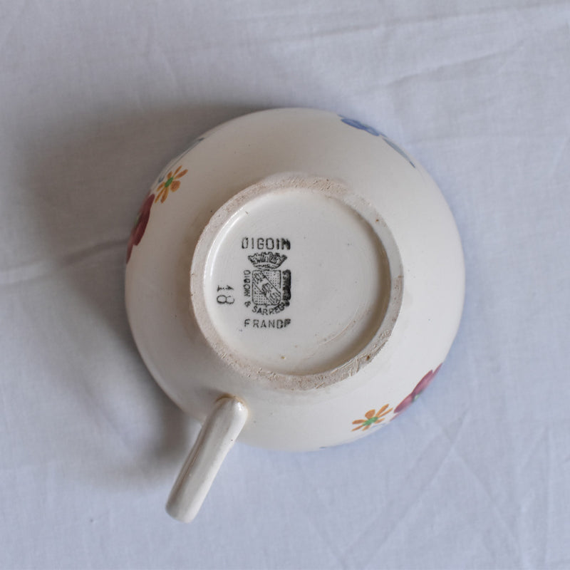 Vintage cup Digoin & Sarreguemines Mary Lou