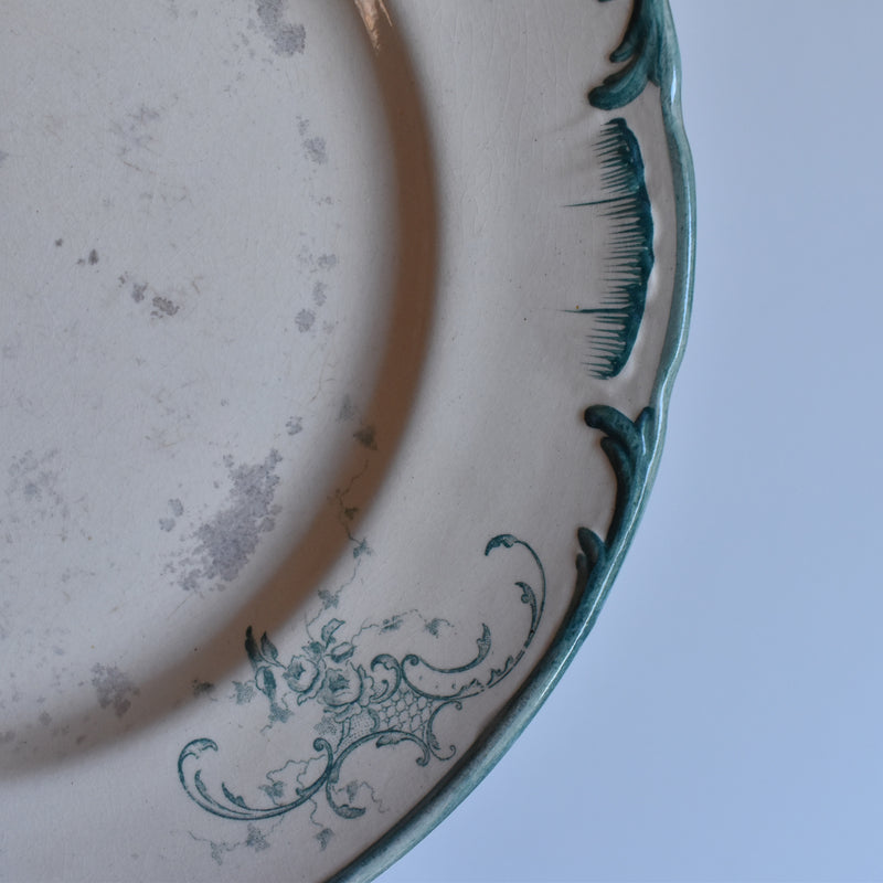 Antique Plate Longchamp Petite Roses F