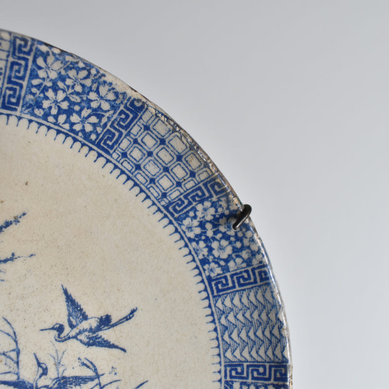 Antique Dessert Plate, Lunéville Dentelle