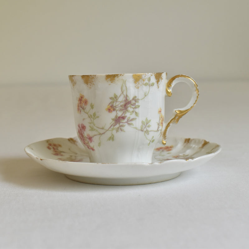 Antique Cup & Saucer CFH/GDM (Haviland) B