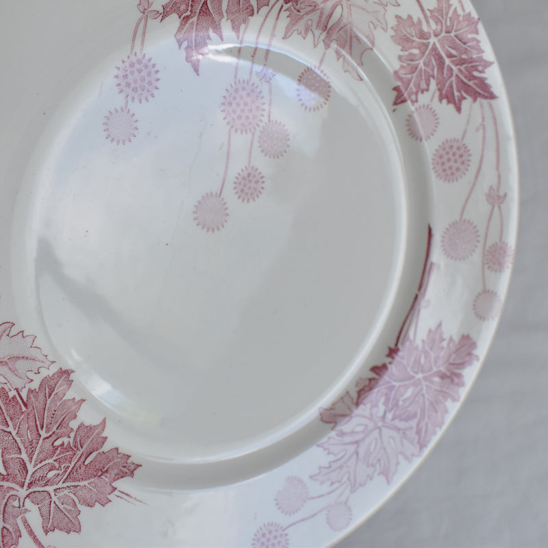 Antique Plate K&G Luneville Platane E