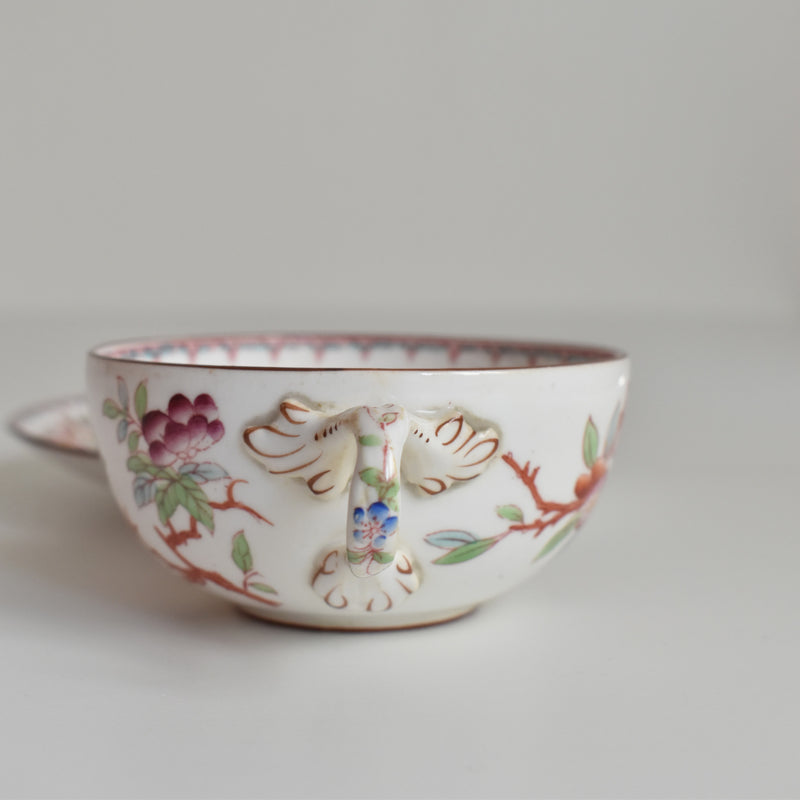 Antique Cup & Saucer Sarreguemines Minton 252 I
