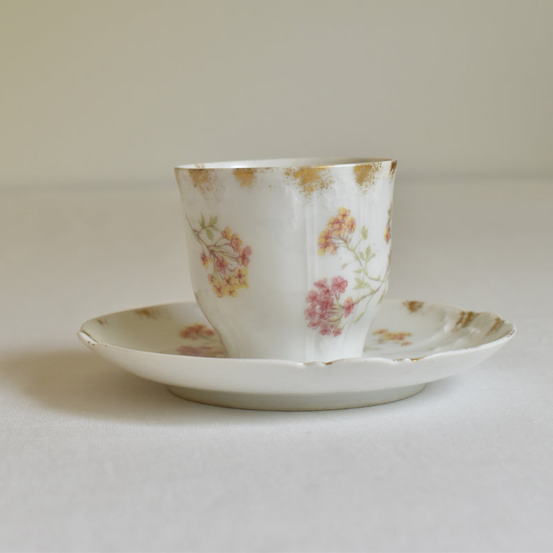 Antique Cup & Saucer CFH/GDM (Haviland) B