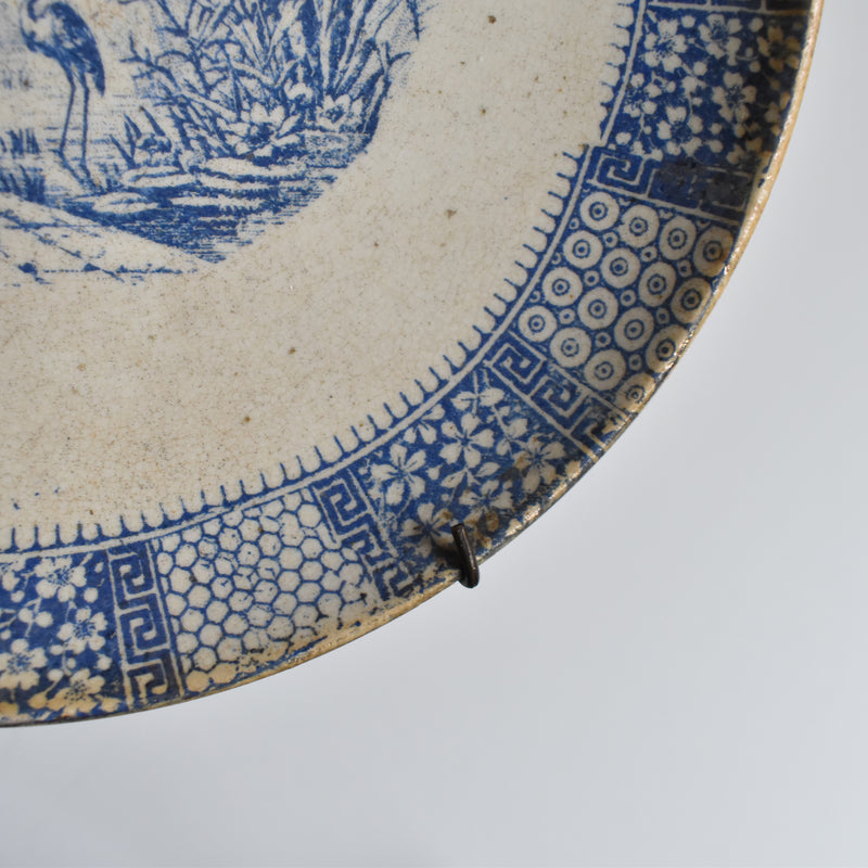 Antique Dessert Plate, Lunéville Dentelle