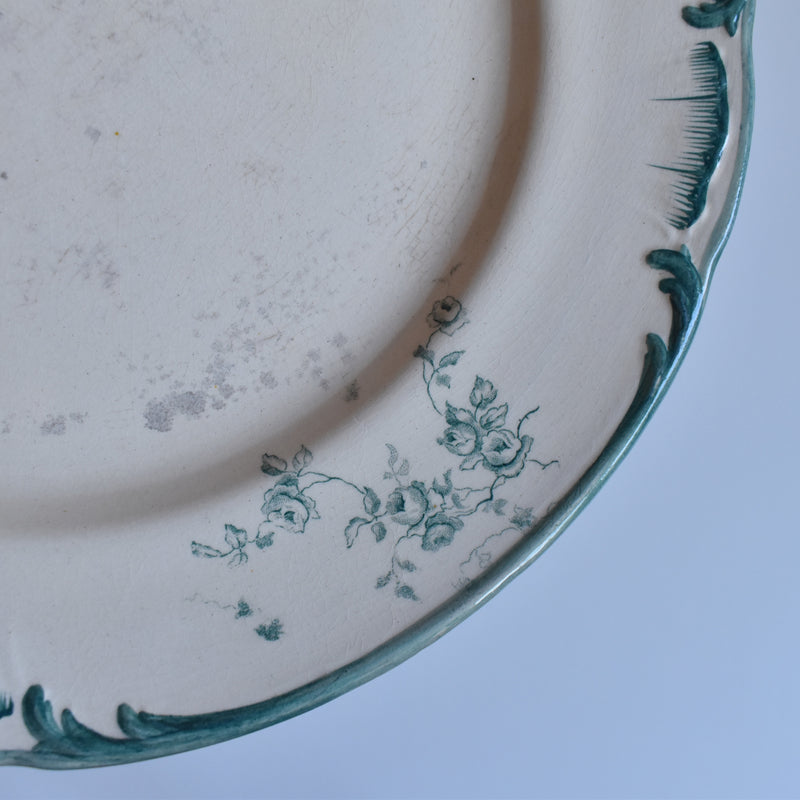Antique Plate Longchamp Petite Roses F