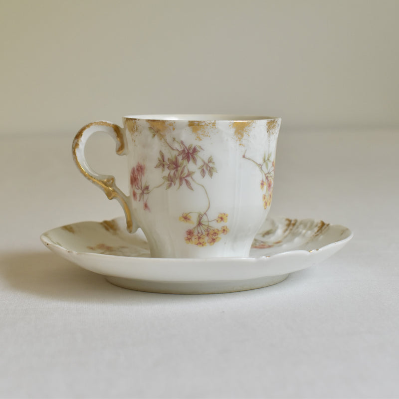 Antique Cup & Saucer CFH/GDM (Haviland) B
