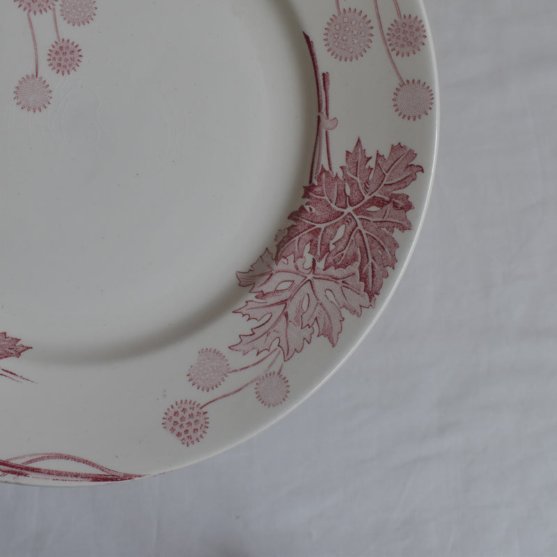 Antique Plate K&G Luneville Platane E