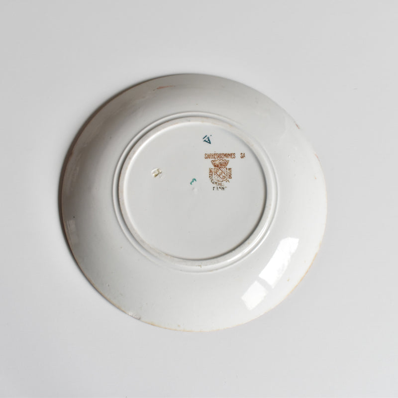 Antique saucer Sarreguemines Kyoto E