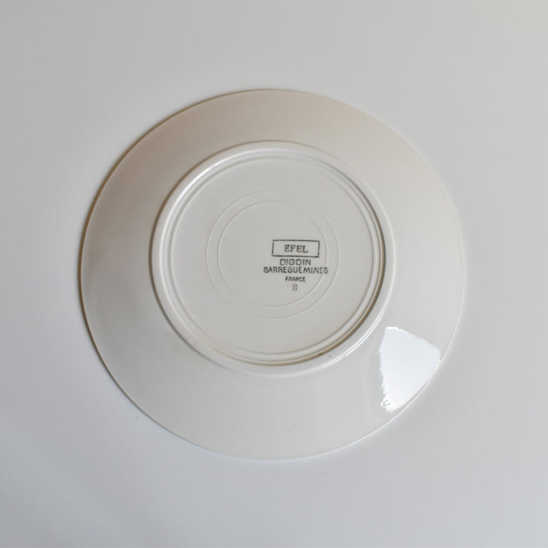 Vintage Plate Digoin & Sarreguemines Efel J