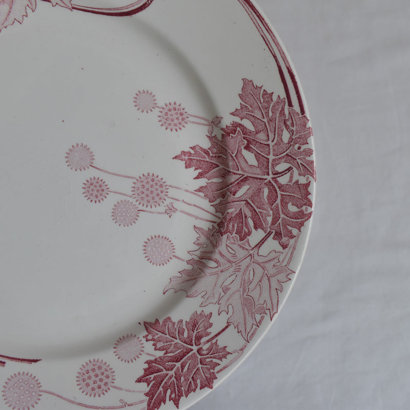 Antique Plate K&G Luneville Platane E