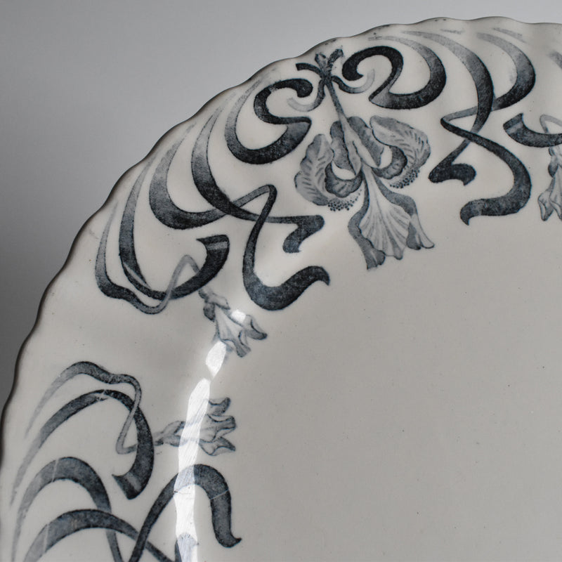 Antique Plate Longchamp Iris B