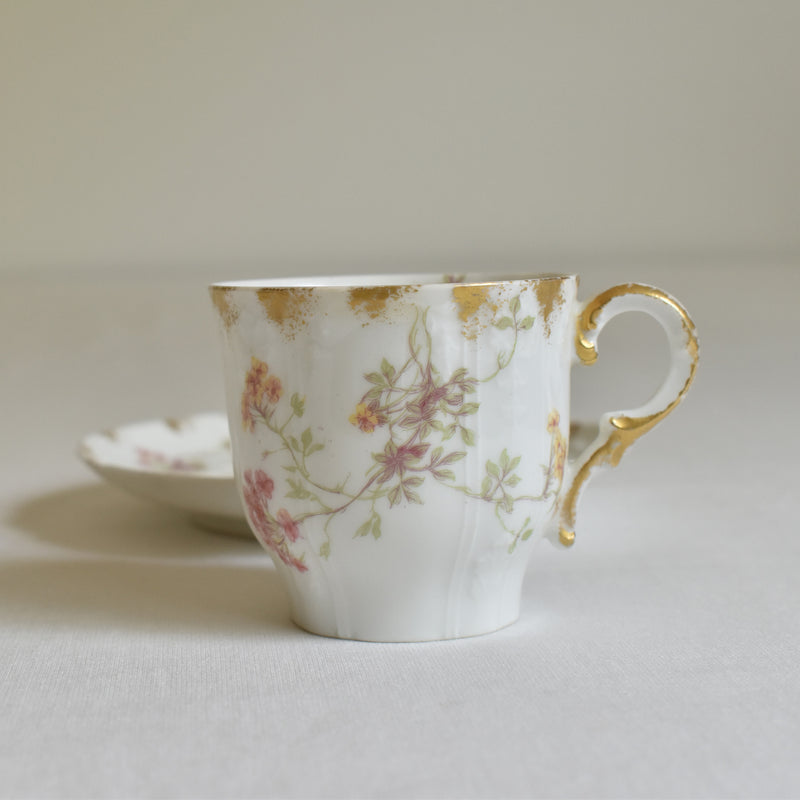 Antique Cup & Saucer CFH/GDM (Haviland) B