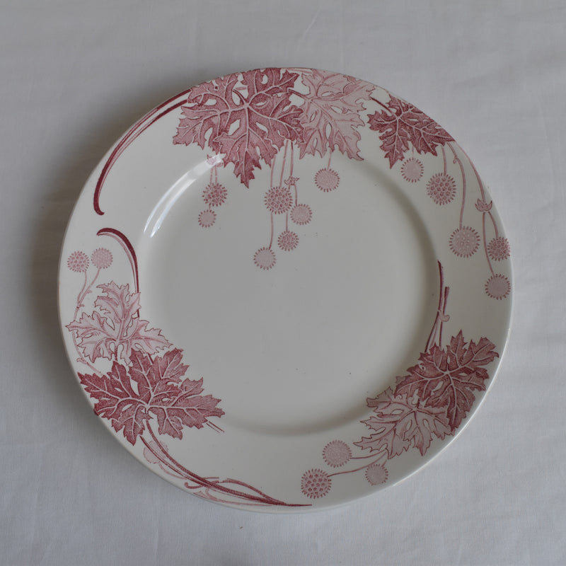 Antique Plate K&G Luneville Platane F